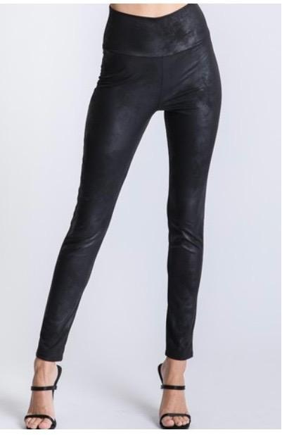 Faux Leather Slim Fit High Waist Leggings