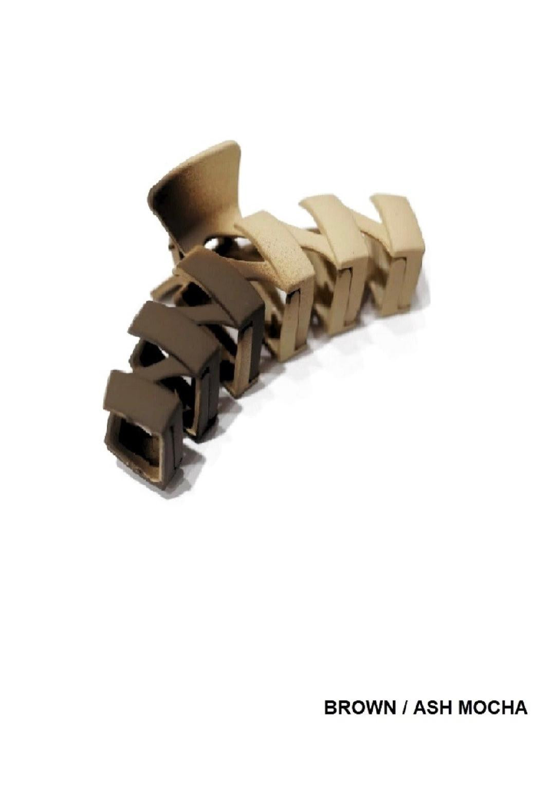 Ombre Zig Zag Hair Claw Clips