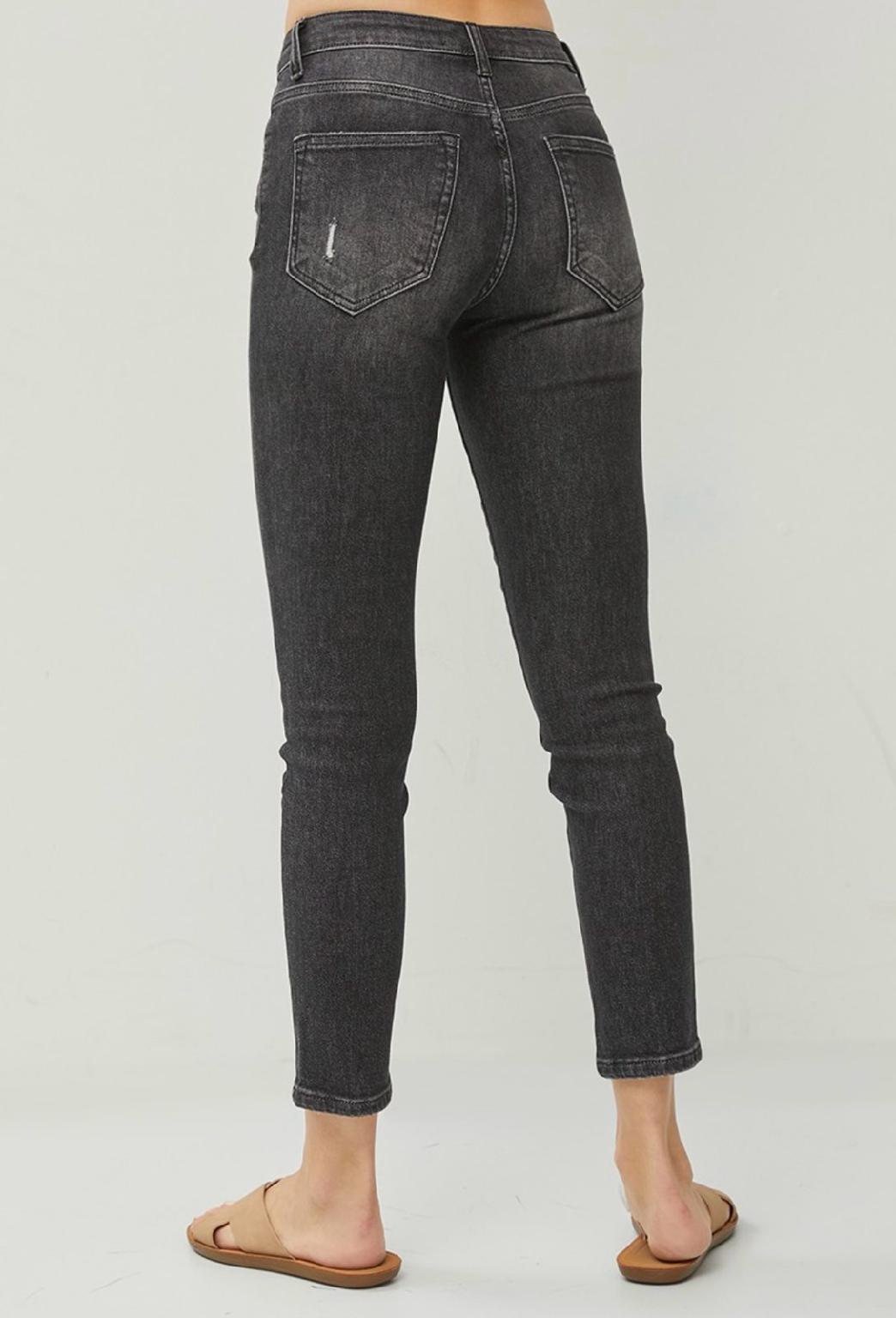 Risen Mid-Rise Ankle Skinny Jeans