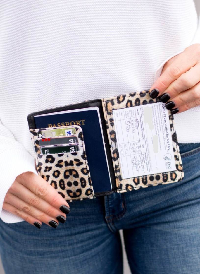 Passport and Vaccine Credit Card Wallet