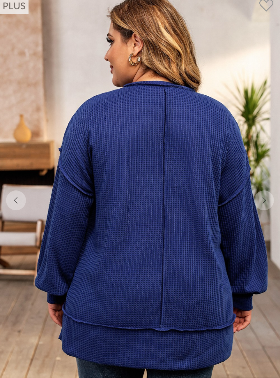 Trinity Waffle Knit Oversized Top