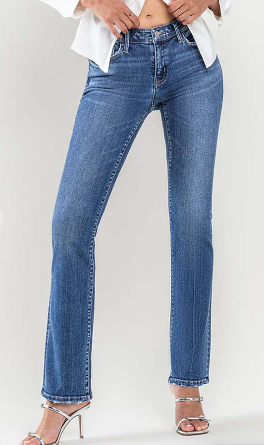 Excitedness Rise Slim Bootcut Jean