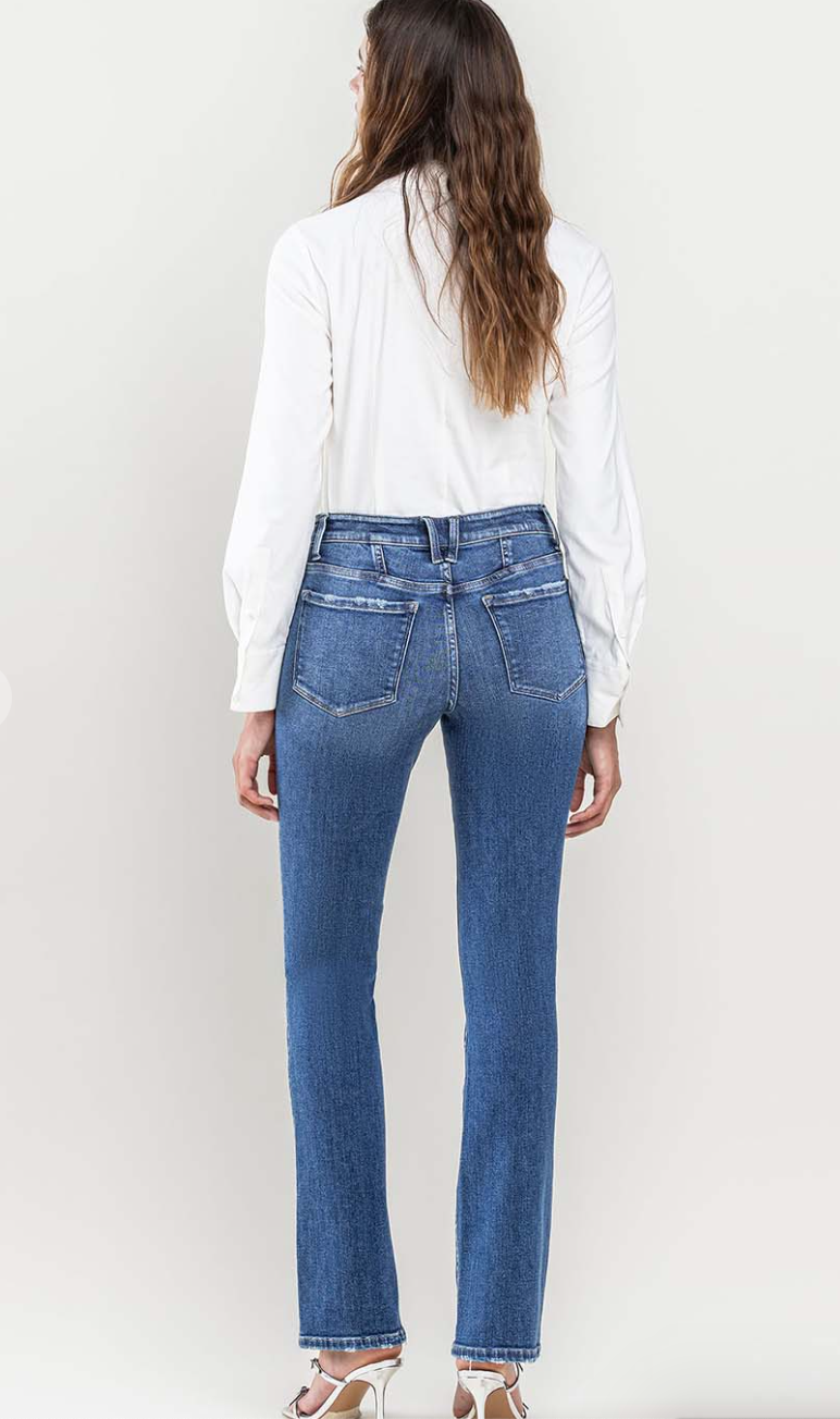 Excitedness Rise Slim Bootcut Jean