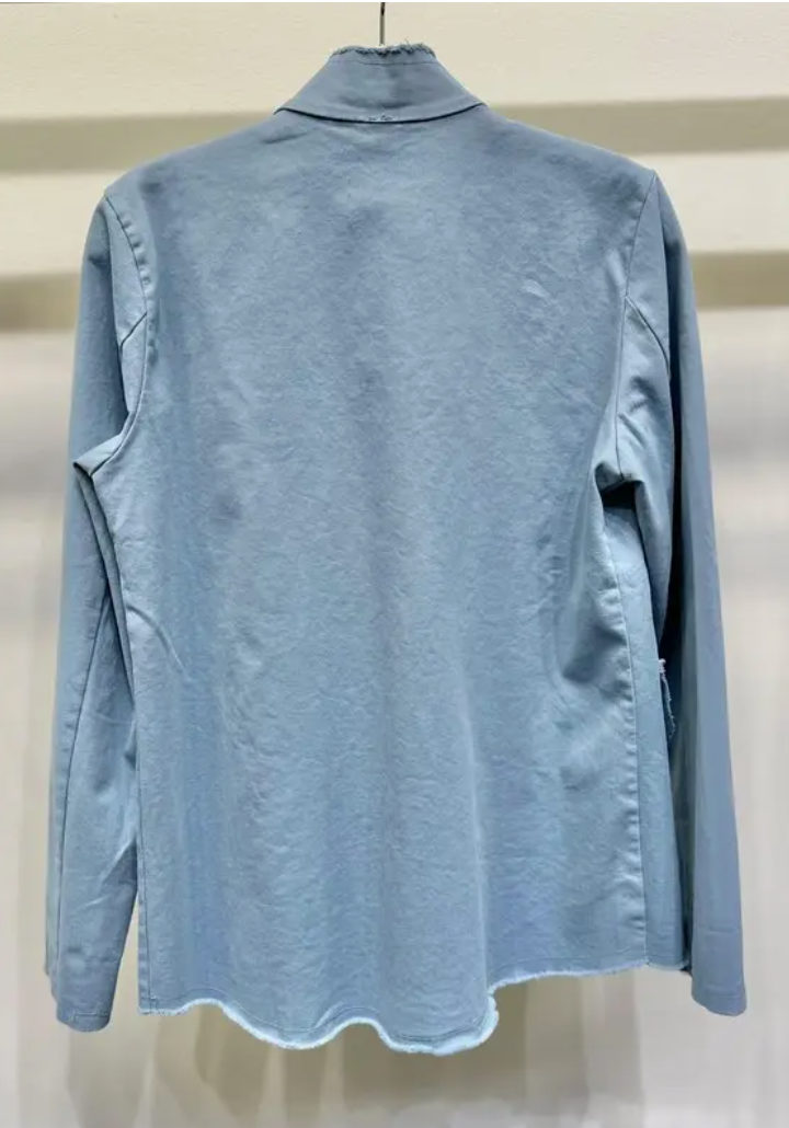 Fringe Hem Longsleeve Jacket