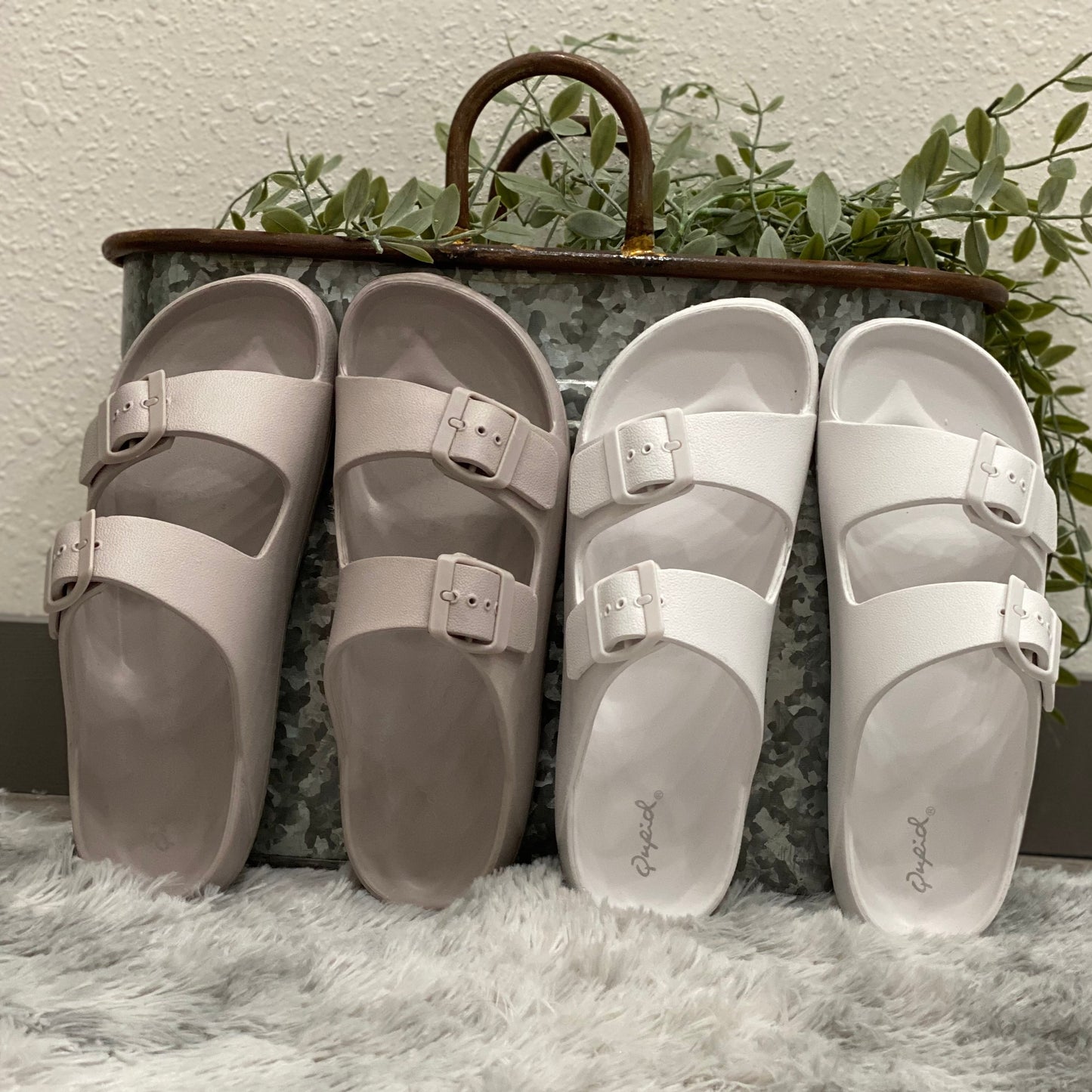 Lennie Casual Buckle Slides