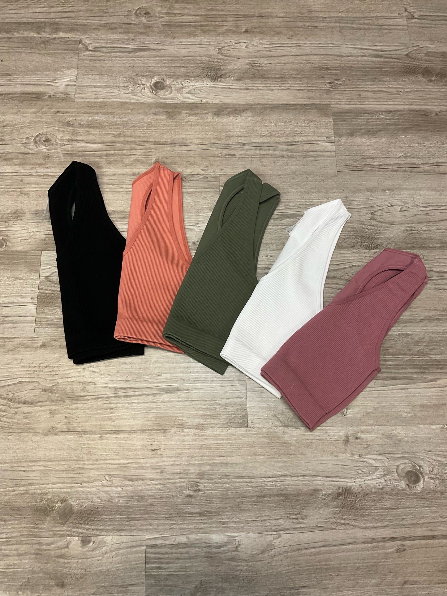 Ribbed Racerback Tank Top