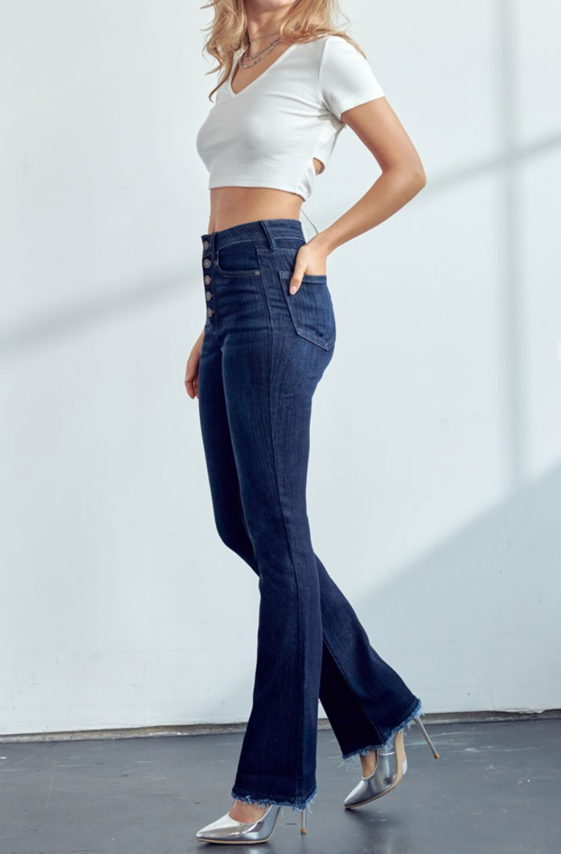 Kan Can Kristy High Rise Bootcut Jeans