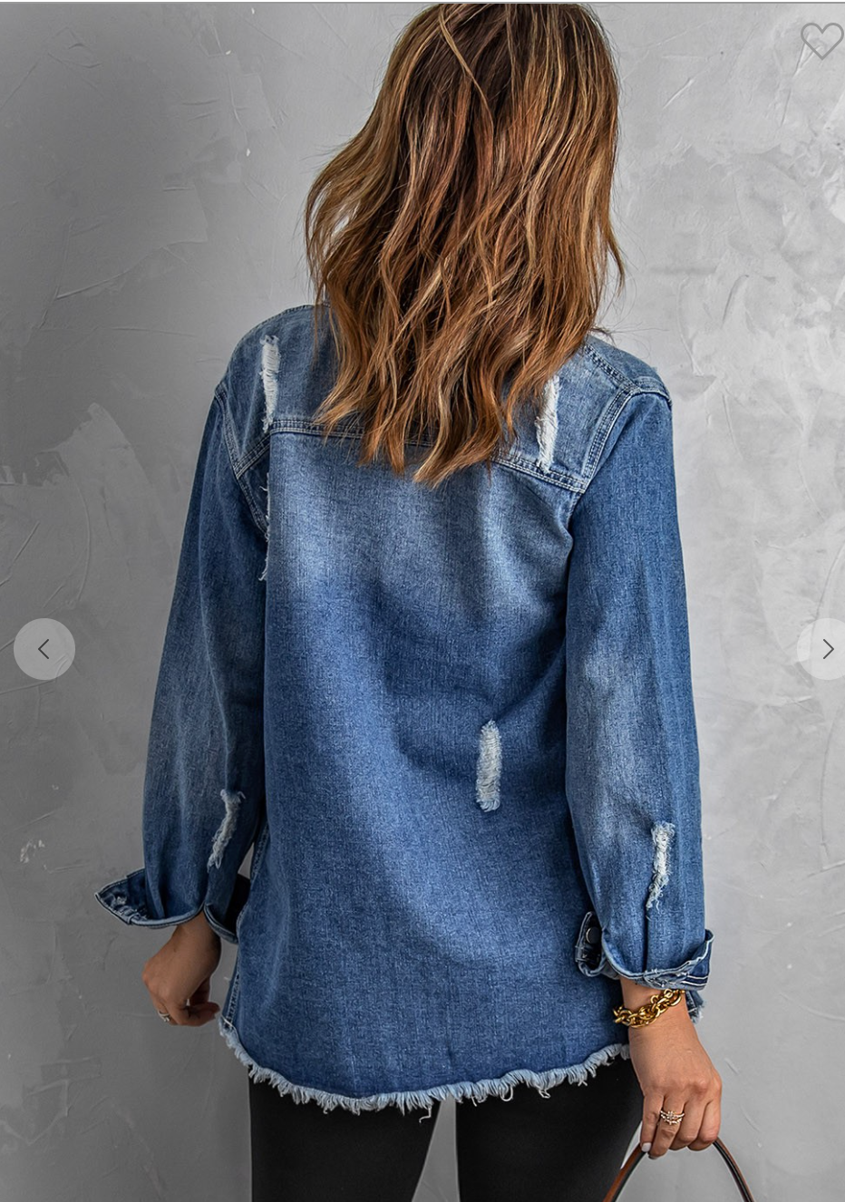 My Best Distressed Denim Jacket