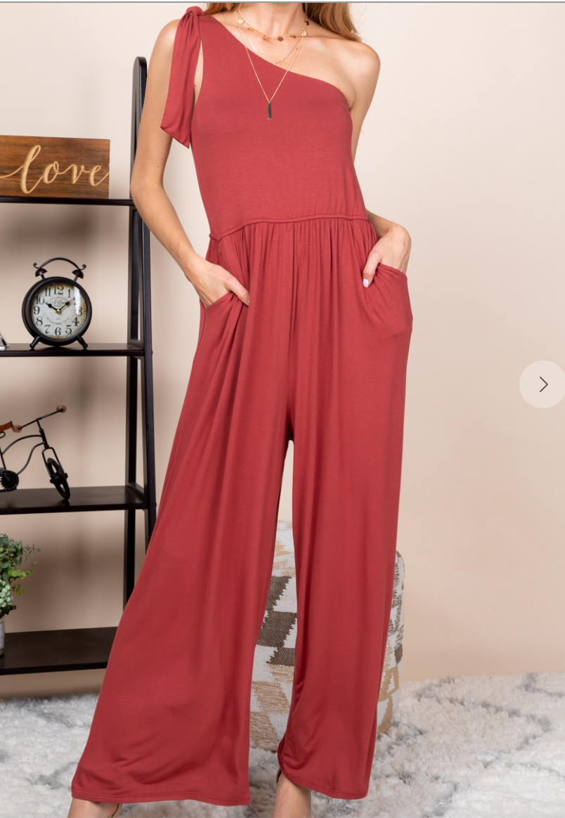 Modal One Shoulder Jumpsuit