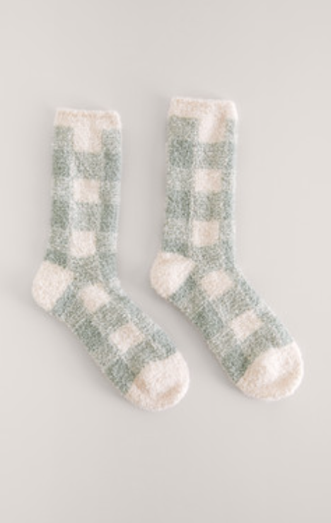 Z Supply Checker Plush Socks