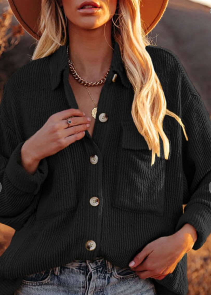 Riley Ribbed Shacket