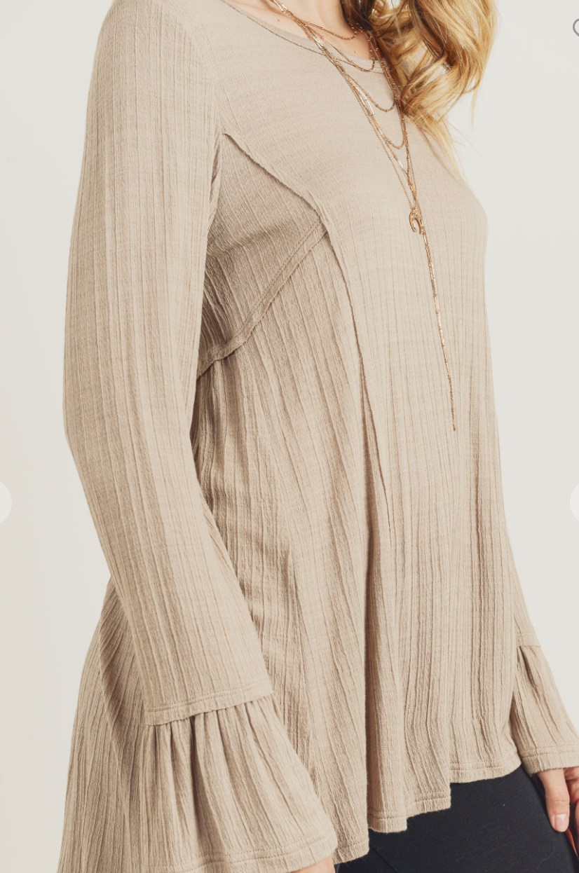 Free Spirit Ruffle Sleeve Shirt