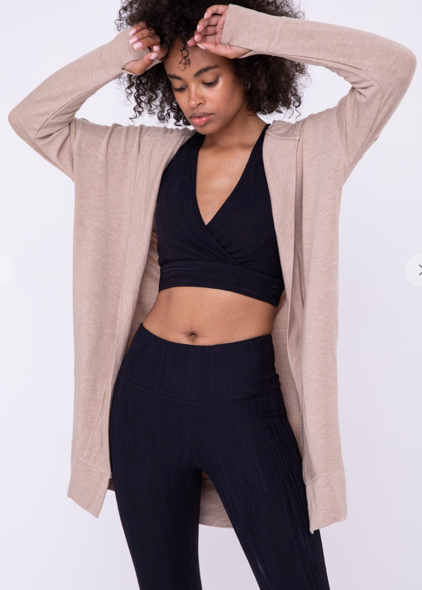 Mono B Longline Hooded Cardigan – Hair Studio Boutique