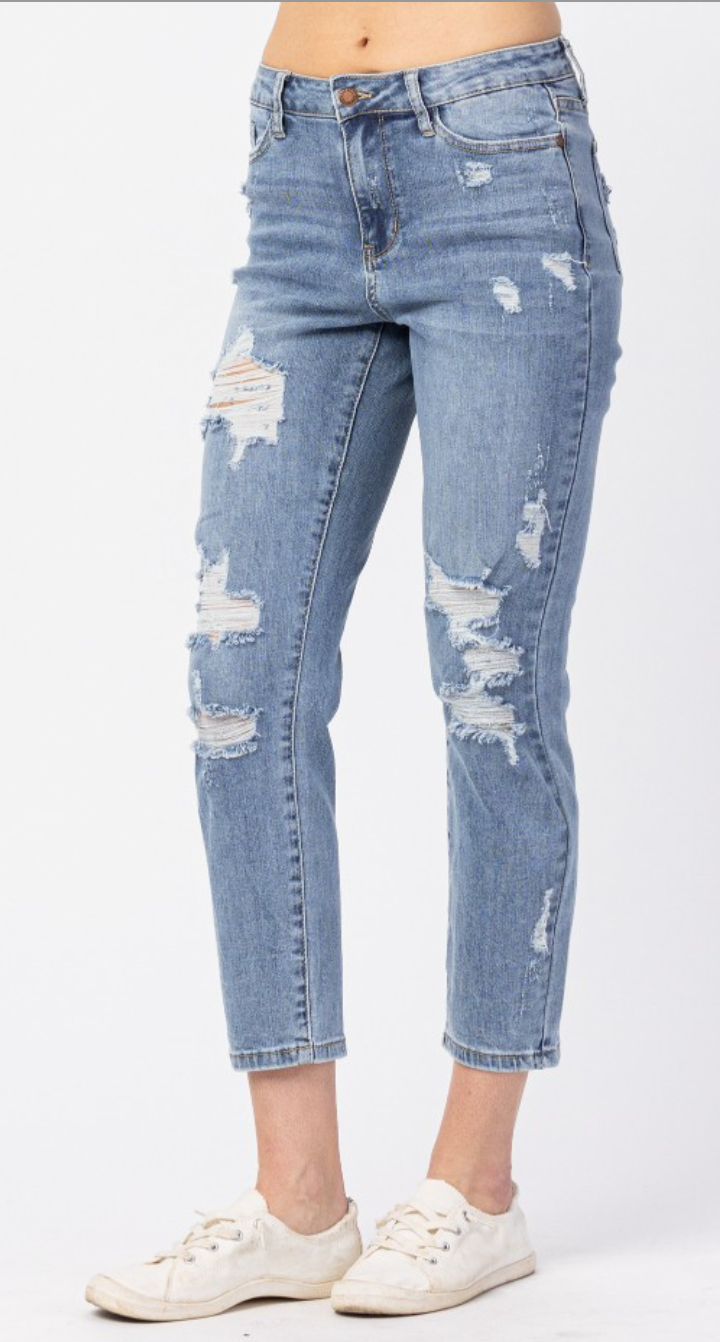 Judy Blue High Waist Destroyed Boyfriend