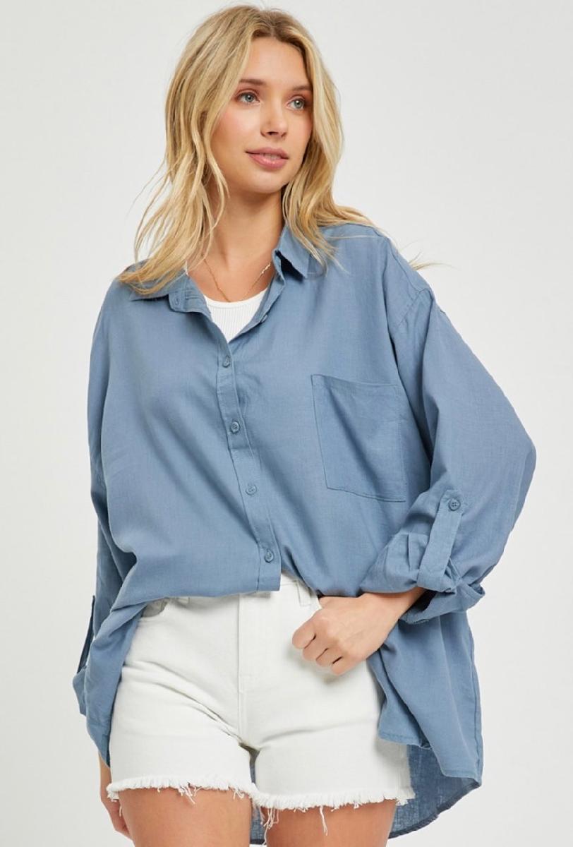 New Day Oversized Linen Shirt