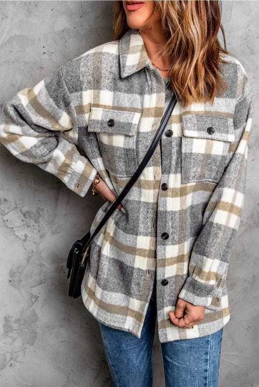 Parker Plaid Print Shacket