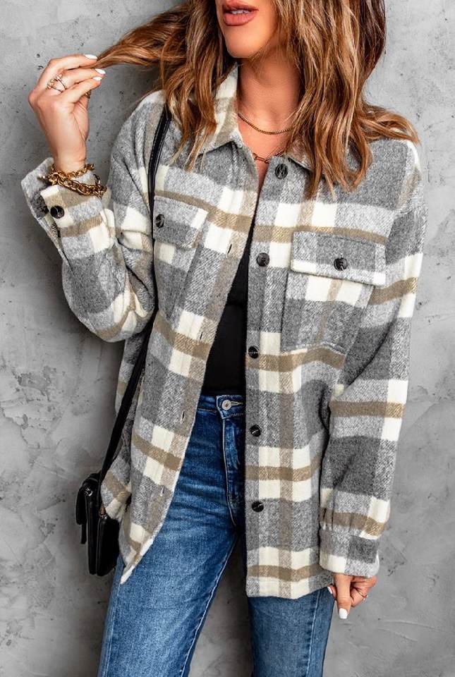 Parker Plaid Print Shacket