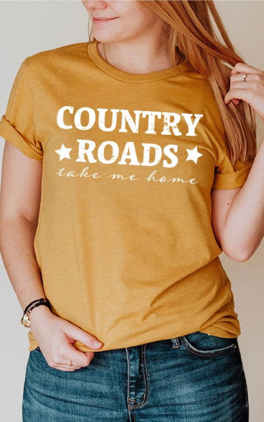 Country Roads Take Me Home Western Graphic