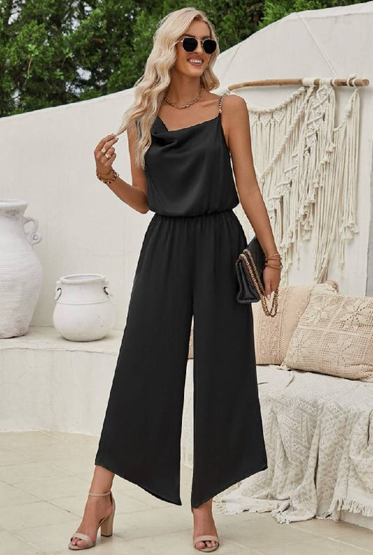 Say You Will Silk Jumpsuit