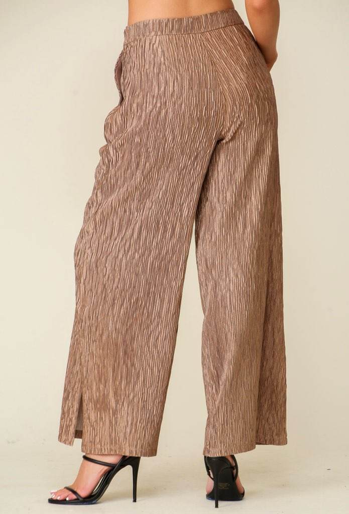 Crinkle Fabric Pants