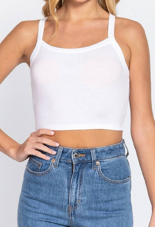 Summer Nights White Cami Top