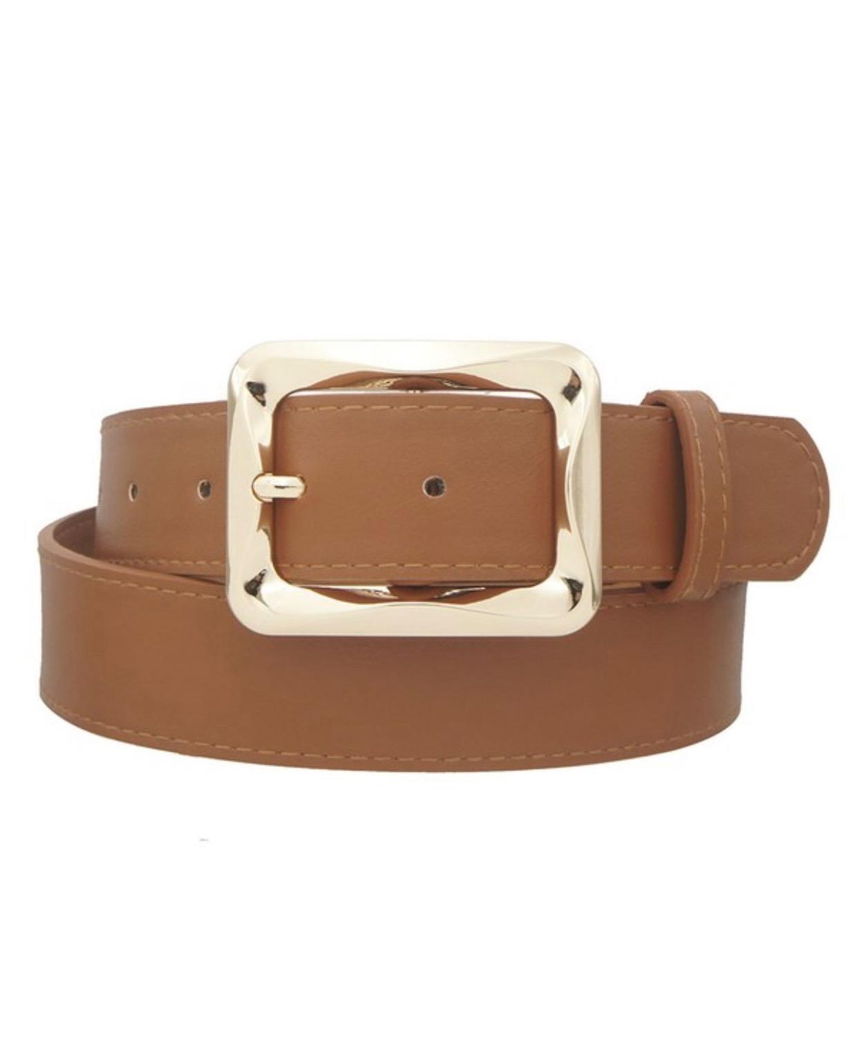 Plus Size Angled Bar Rectangle Belt