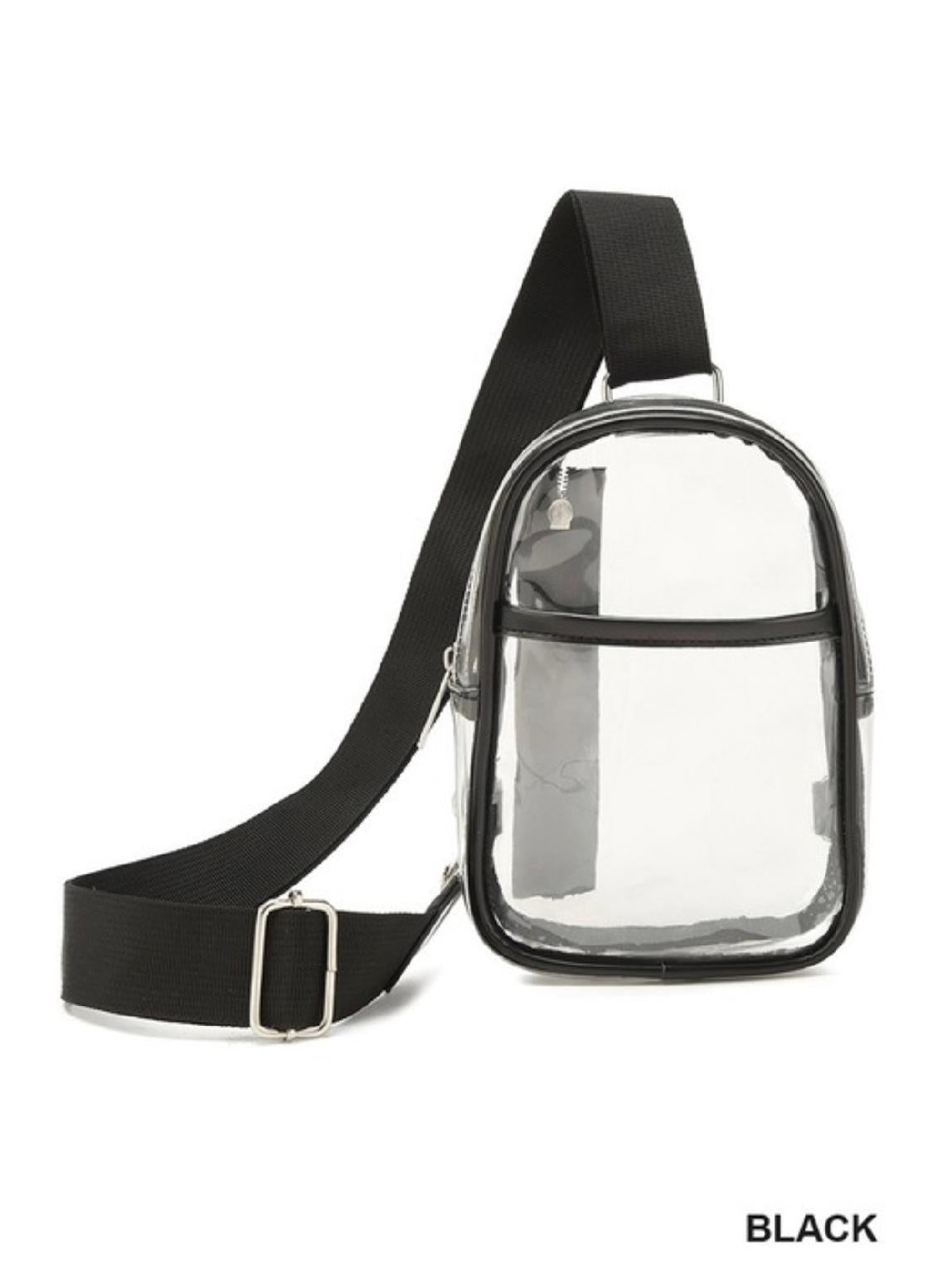 Stadium Approved Clear Crossbody Sling Bag