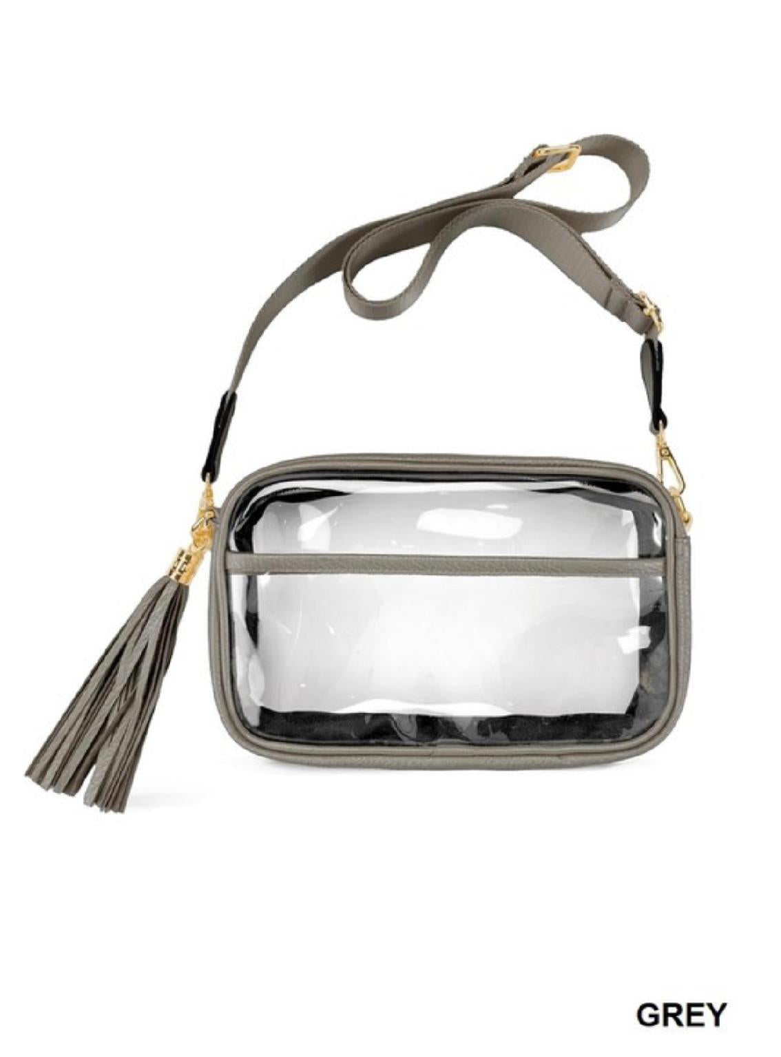 Stadium Clear PU Crossbody Shoulder Camera Bag