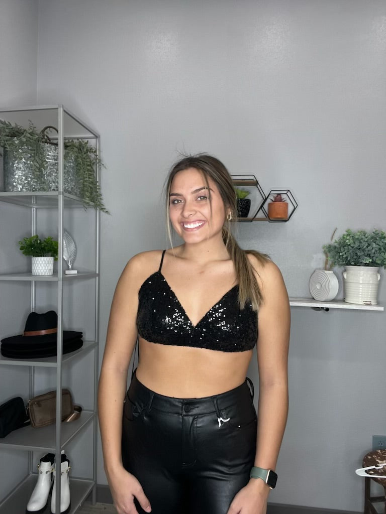 Sequin Bra Top