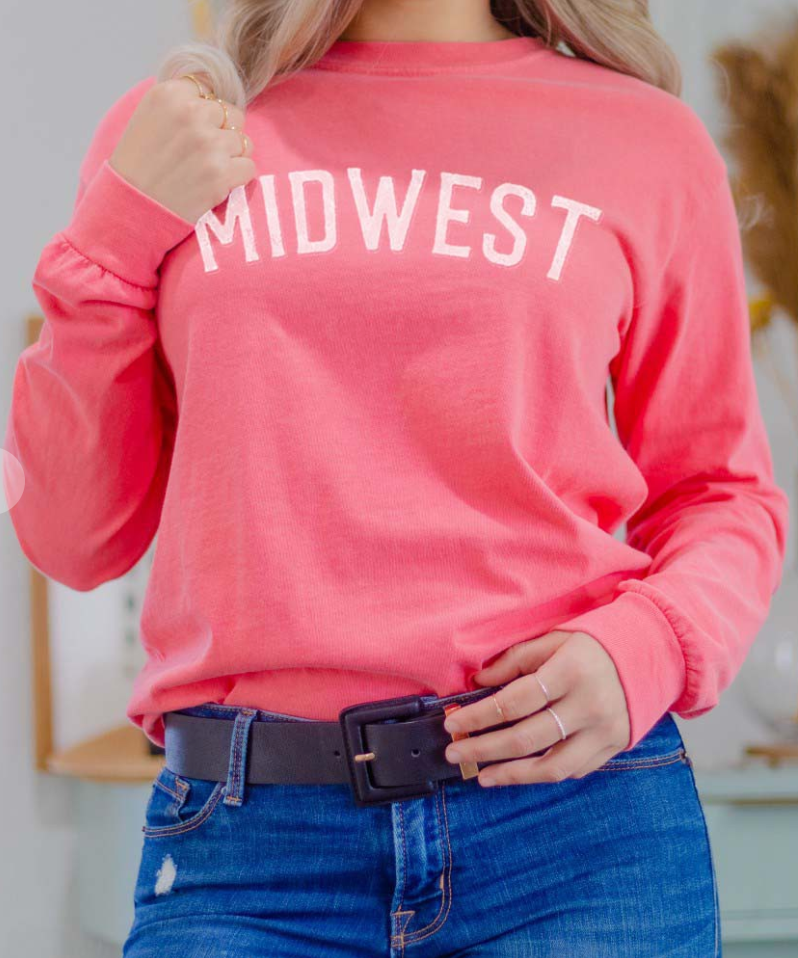 MIDWEST Graphic Long Sleeve T-Shirt