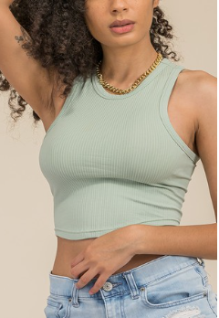 Basic Solid Crop Top