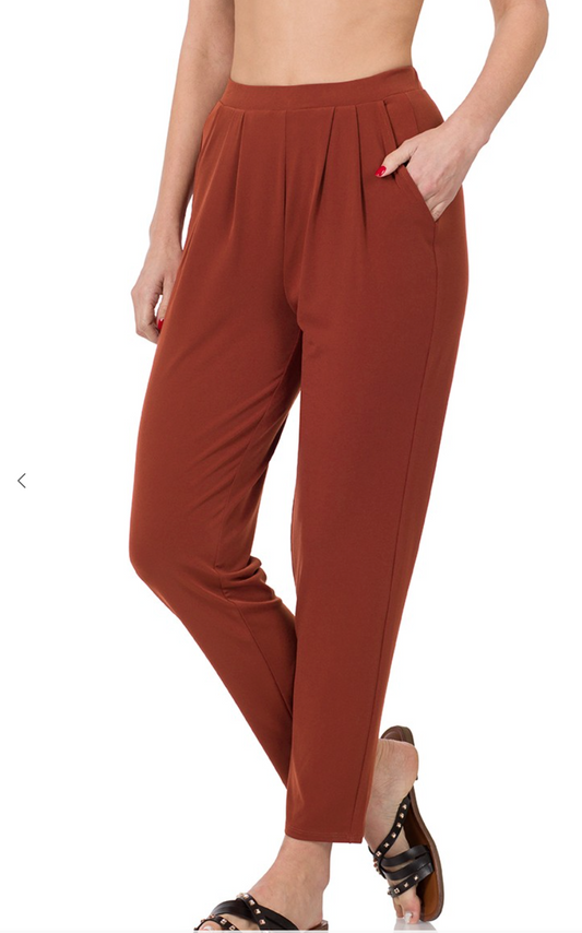 Pleated Waist Pants