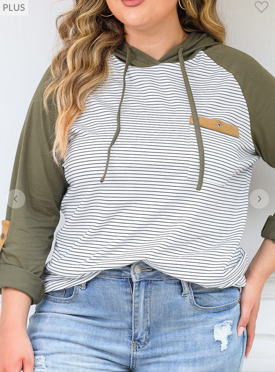 Tessa Color Block Striped Hoodie