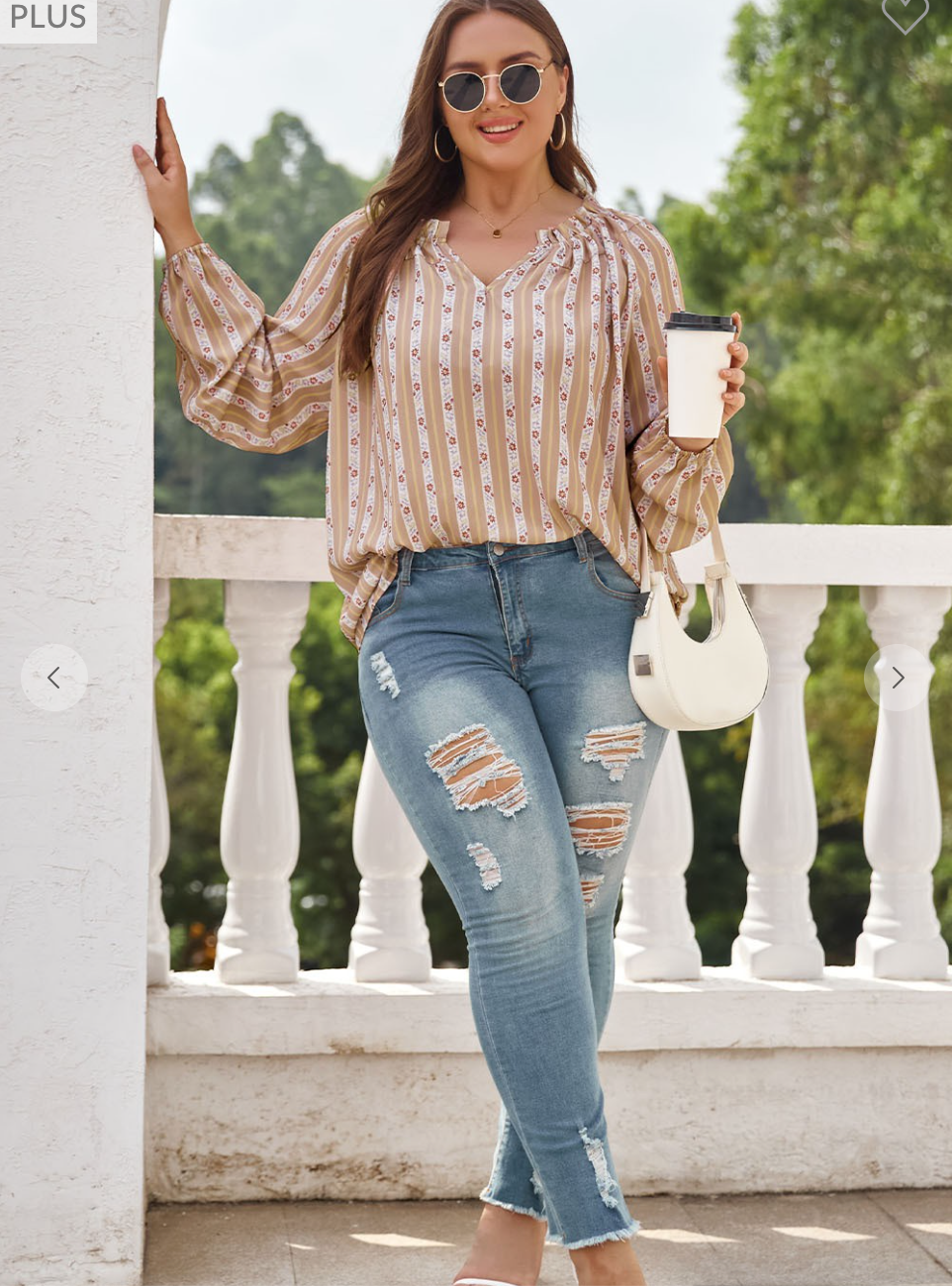 Hannah Split Neck Blouse