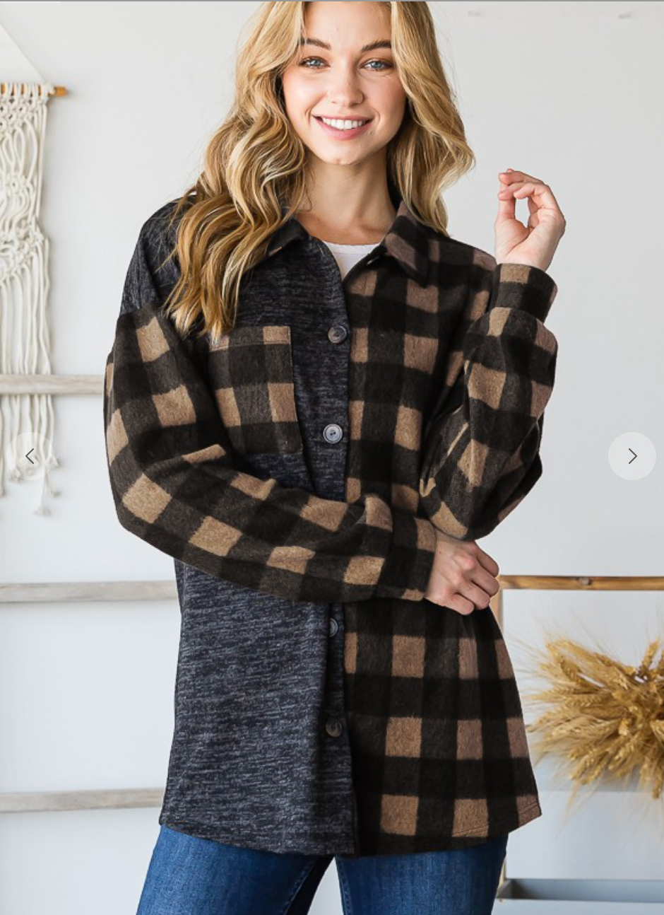 Peggy Plaid Shacket