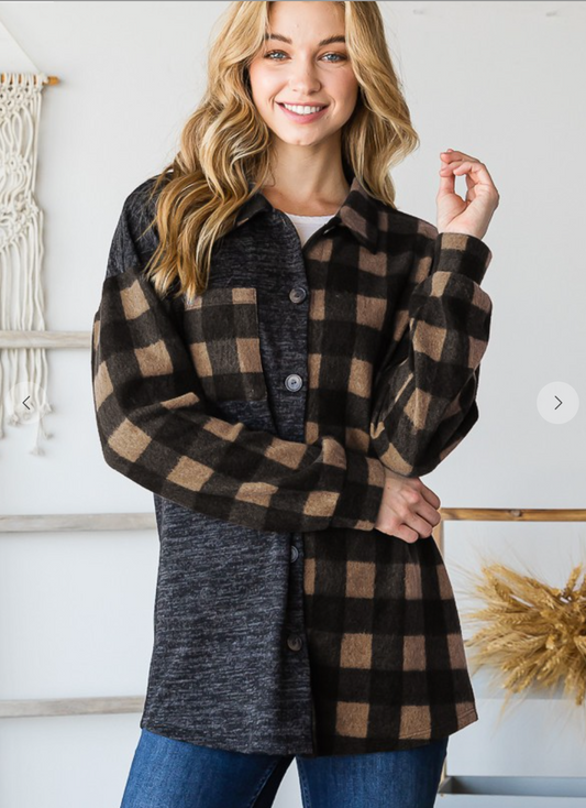 Peggy Plaid Shacket