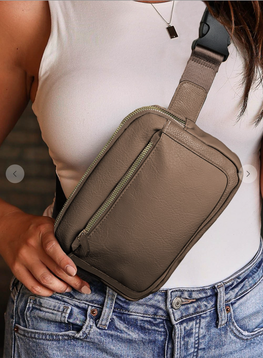 Minimalist Multi-zipped Crossbody Bag