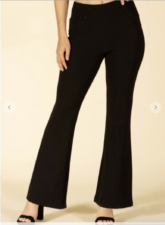 Womens High Waist Sculpting Flare Pants