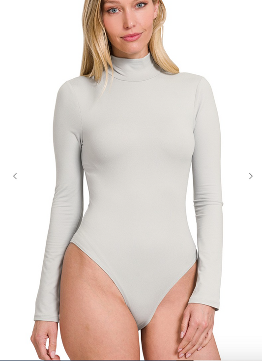 Mock Neck Long Sleeve Bodysuit