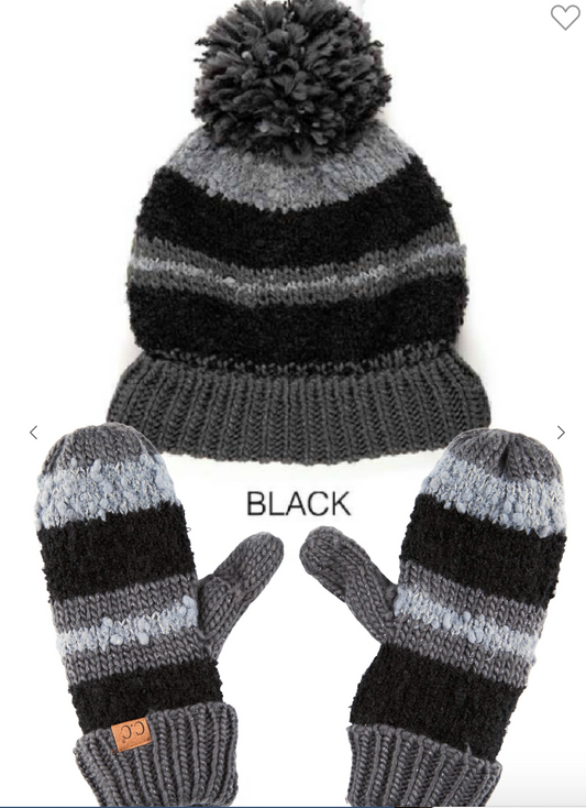 CC Trending Tech Touch Beanie & Mitten Set