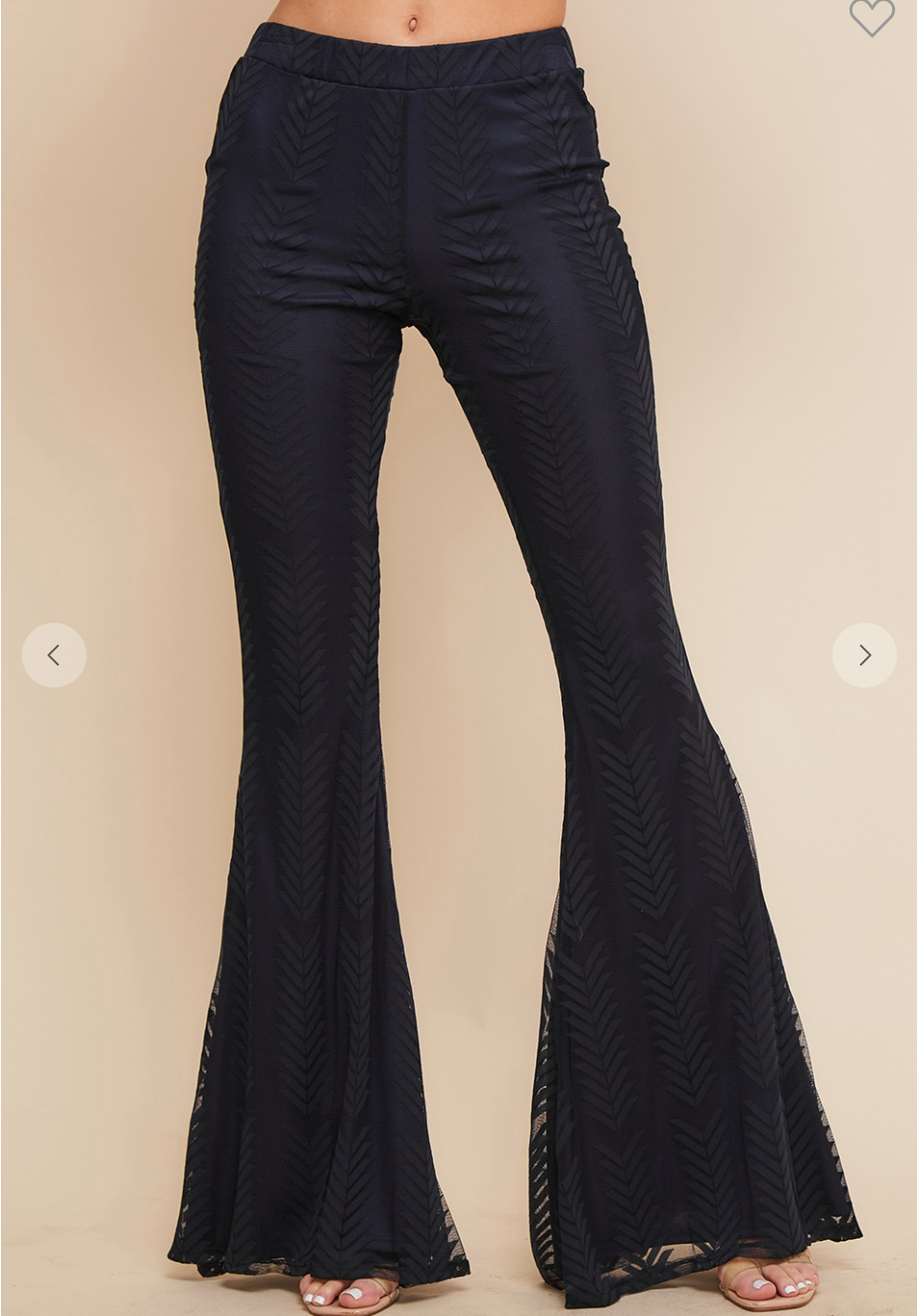 Lace-Up Bell Bottom Pants