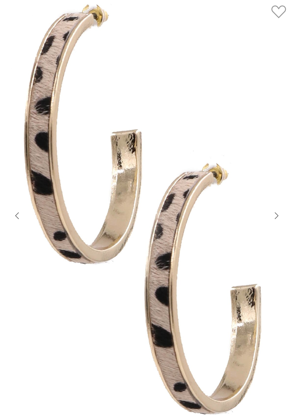 Leopard Hoop Earrings