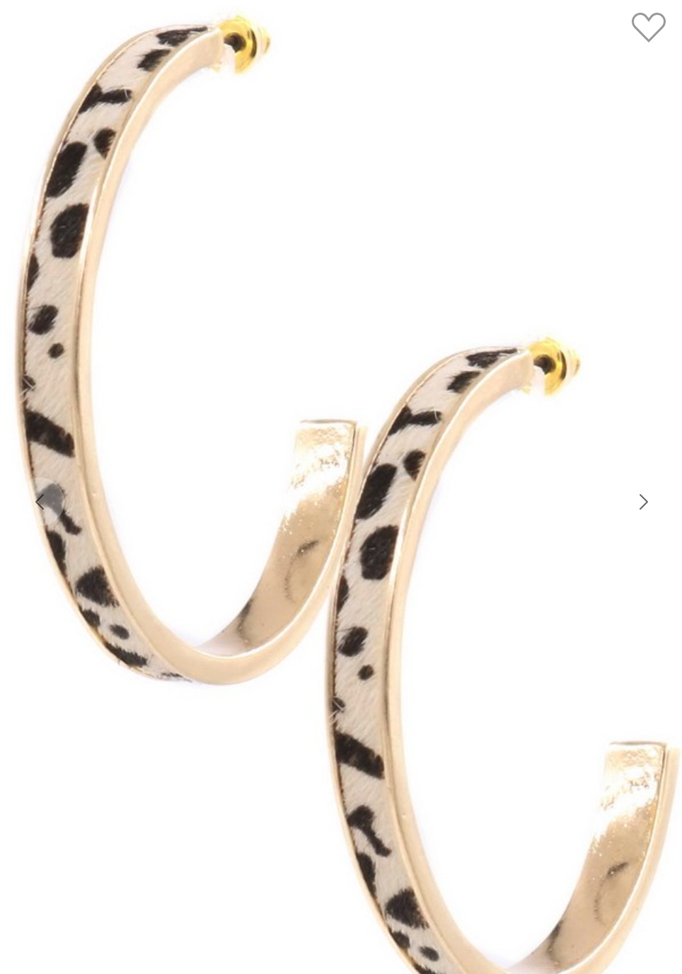 Leopard Hoop Earrings