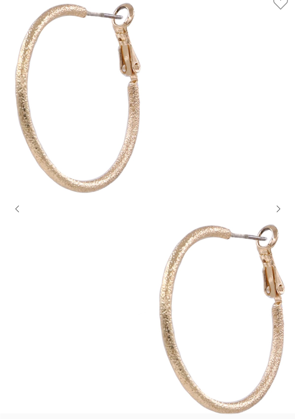 Textured Metal Hoop Earrings