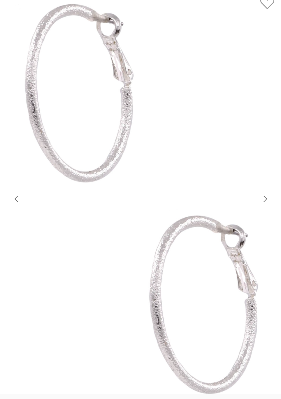 Textured Metal Hoop Earrings