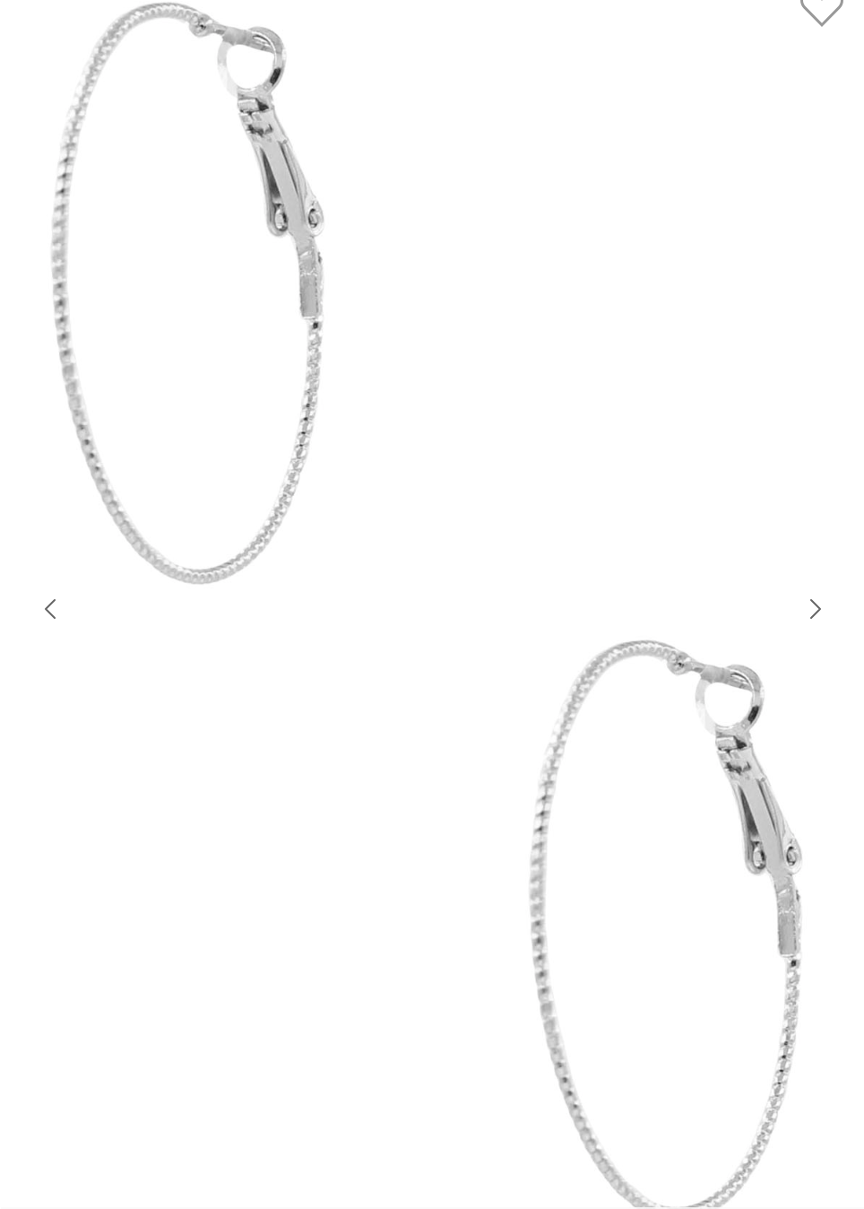 Textured Metal Hoop Earrings