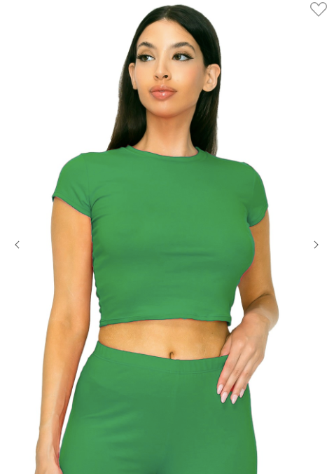 Cotton Stretch Crop Top