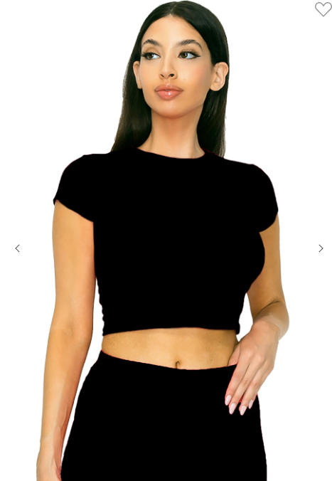 Cotton Stretch Crop Top