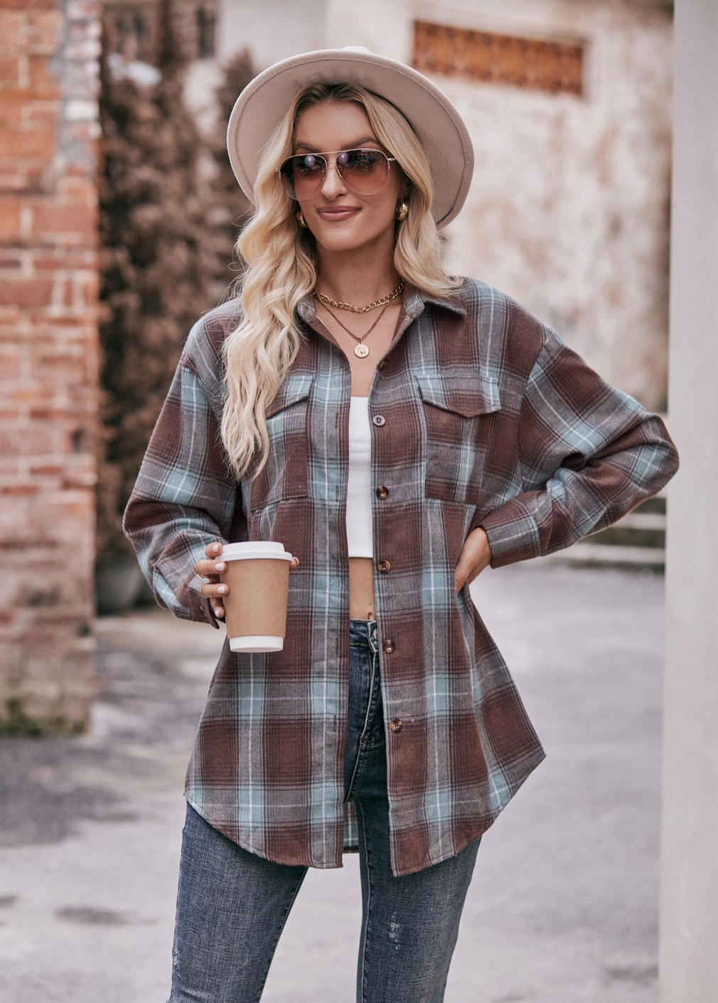 Plaid Button Down Shirt