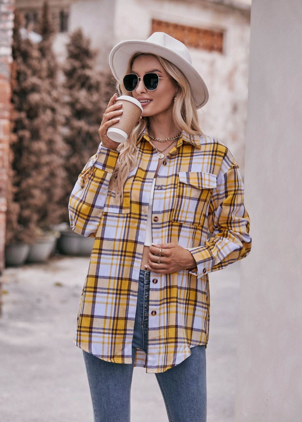 Plaid Button Down Shirt